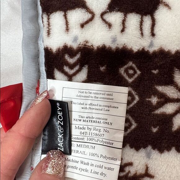 Zack & Zoe Reversible Pet Coat Jacket. Size Medium. - Picture 7 of 7